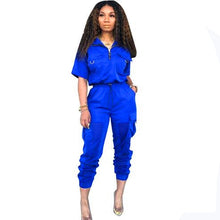 Load image into Gallery viewer, 2019 Neon Green 2 Two Piece Set Tracksuit Women Festival Clothes Plus Size Summer Outfits Top+Pant Sweat Suit Matching Sets