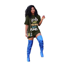 Load image into Gallery viewer, Adogirl 2018 Summer Letters Print Mini Dress O Neck Short Sleeve Women Casual T-shirt Dresses High Quality Cheap Ladies Vestidos