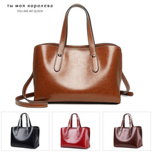 Load image into Gallery viewer, Luxury Designer Hangbags Female Genuine Leather Women Purse Lady's Retro Tote Large Capacity Shoulder Messenger Bag for Women