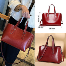 Load image into Gallery viewer, Luxury Designer Hangbags Female Genuine Leather Women Purse Lady's Retro Tote Large Capacity Shoulder Messenger Bag for Women