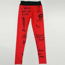 Load image into Gallery viewer, 2019 New Black Letter Print Leggings Women Fitness Leggings Sexy Push Up Sweatpants Pants Elastic High waist workout leggigs