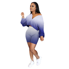Load image into Gallery viewer, Casual 2 Piece Set Women Tracksuit Summer Outfits Loose Top Biker Shorts Sweat Suits Lounge Wear Two Piece Matching Sets