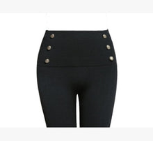 Load image into Gallery viewer, Sexy Anti Cellulite Leggings Women High Waist Button Pants Casual Fitness Leggings Shaping Slim Pants