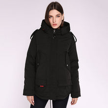 Load image into Gallery viewer, AORRYVLA 2020 New Womens Winter Jacket Hooded Windproof Military Coat Big Pocket Female Winter Clothing Casual Warm Woman Parkas