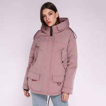 Load image into Gallery viewer, AORRYVLA 2020 New Womens Winter Jacket Hooded Windproof Military Coat Big Pocket Female Winter Clothing Casual Warm Woman Parkas