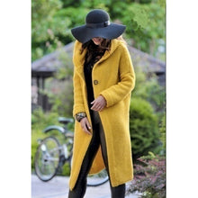 Load image into Gallery viewer, Women's Sweaters Winter 2020 Fashionable Casual Loose Sweater Female Autumn Cardigans Single Breasted Puff Hooded Coat Plus Size