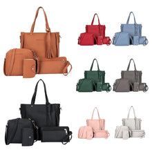 Load image into Gallery viewer, 4pcs Women Lady Fashion Handbag Shoulder Bags Tote Purse Messenger Satchel Set LX9F
