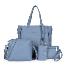 Load image into Gallery viewer, 4pcs Women Lady Fashion Handbag Shoulder Bags Tote Purse Messenger Satchel Set LX9F