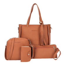 Load image into Gallery viewer, 4pcs Women Lady Fashion Handbag Shoulder Bags Tote Purse Messenger Satchel Set LX9F