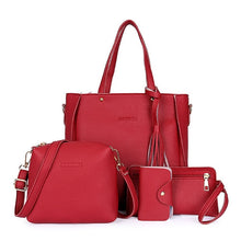Load image into Gallery viewer, 4pcs Women Lady Fashion Handbag Shoulder Bags Tote Purse Messenger Satchel Set LX9F