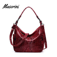 Load image into Gallery viewer, New Arrival Shoulder Bag Women PU Leather Serpentine Crossbody Bags Women High Quality Casual Tote Handbags Designers Brand Lady