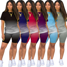 Load image into Gallery viewer, ChocoMist Two-piece Casual Gradient Homewear Women Pant Set M1106