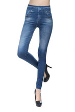 Load image into Gallery viewer, Imitation Jeans Leggings Women 2020 Spring Comfortable Tights S-5xl Plus Size Elastic Pants Brand Long Slim Pants