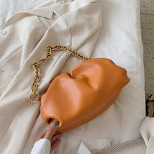 Load image into Gallery viewer, HOCODO Solid Color Chain Crossbody Bag For Women Simple Fashion Dumplings PU Leather Shoulder Messenger Bags Ladies Clutch Bag
