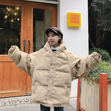 Load image into Gallery viewer, Parkas Women Trendy Simple Solid Khaki Thick Cotton Soft Womens Winter Coat Hooded Korean Large Size Casual Female Daily Jackets