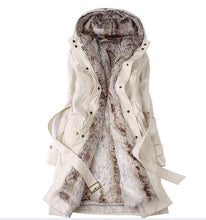 Load image into Gallery viewer, Removable Lining Women's Long Design Faux Fur ur Coats Winter Warm Coat Jacket Clothes Women's Clothing as Snow Wear