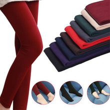 Load image into Gallery viewer, INDJXND Fashion Winter Girls Leggings Velvet Solid Warm Pants Children Kids Thick Pants Girl Trousers Skinny Stretch Fleece Pant
