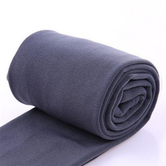 INDJXND Fashion Winter Girls Leggings Velvet Solid Warm Pants Children Kids Thick Pants Girl Trousers Skinny Stretch Fleece Pant