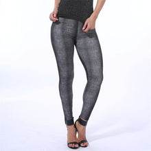 Load image into Gallery viewer, VISNXGI New Woman Fashion Jeans Print Denim Ankle-Length Imitation Skinny Jeans Holes Spandex Straight Slim Jeans Women Leggings
