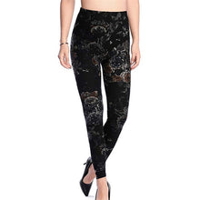 Load image into Gallery viewer, VISNXGI New Woman Fashion Jeans Print Denim Ankle-Length Imitation Skinny Jeans Holes Spandex Straight Slim Jeans Women Leggings
