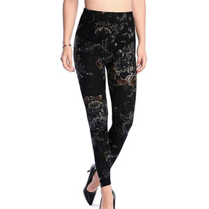 VISNXGI New Woman Fashion Jeans Print Denim Ankle-Length Imitation Skinny Jeans Holes Spandex Straight Slim Jeans Women Leggings