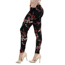 Load image into Gallery viewer, VISNXGI New Woman Fashion Jeans Print Denim Ankle-Length Imitation Skinny Jeans Holes Spandex Straight Slim Jeans Women Leggings
