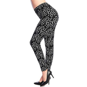 VISNXGI New Woman Fashion Jeans Print Denim Ankle-Length Imitation Skinny Jeans Holes Spandex Straight Slim Jeans Women Leggings