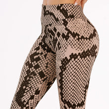 Load image into Gallery viewer, Leopard Snake Pattern Printed Leggings Women Fitness Pants Leginy Femenina Pantalones Mujer Female Elastic Slim Pants Leggins
