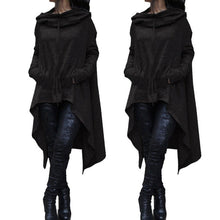 Load image into Gallery viewer, Womens Loose Long Hoodie Fleece Tunic Tops Lady Pullover Hooded Sweatshirt Oversized Asymmetrical Jumper Baggy Sweatshirt
