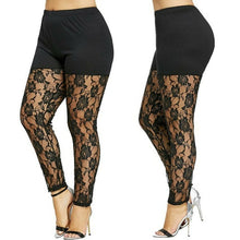 Load image into Gallery viewer, Women Casual Skinny Pants Leggings Fashion Lace Hollow Out Pencil Trouser Summer Elastic Bodycon Jeggings Thin Plus Size
