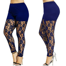 Load image into Gallery viewer, Women Casual Skinny Pants Leggings Fashion Lace Hollow Out Pencil Trouser Summer Elastic Bodycon Jeggings Thin Plus Size
