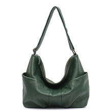Load image into Gallery viewer, SC Luxury Italian Leather Bags for Women Casual Large Long Strap Shoulder Bag Ladies Genuine Leather Front Pocket Hobo Crossbody
