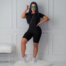 Load image into Gallery viewer, summer clothes for women two piece set cotton 2 piece set summer female sexy two pieces sets women&#39;s suits
