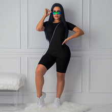 Load image into Gallery viewer, summer clothes for women two piece set cotton 2 piece set summer female sexy two pieces sets women&#39;s suits
