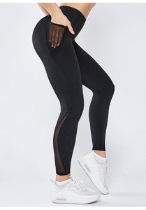 Women Workout Gym Joggers High Waist Sport Pants Women Anti-sweat Soft Fitness Skinny Leggings Pants Running Jogger Pocket Pants