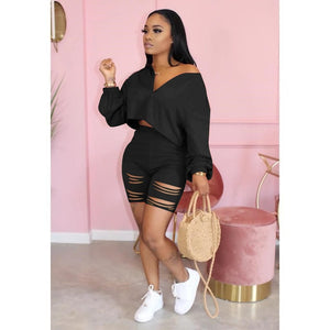Casual 2 Piece Set Women Tracksuit Summer Outfits Loose Top Biker Shorts Sweat Suits Lounge Wear Two Piece Matching Sets