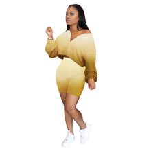 Load image into Gallery viewer, Casual 2 Piece Set Women Tracksuit Summer Outfits Loose Top Biker Shorts Sweat Suits Lounge Wear Two Piece Matching Sets
