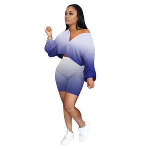 Casual 2 Piece Set Women Tracksuit Summer Outfits Loose Top Biker Shorts Sweat Suits Lounge Wear Two Piece Matching Sets