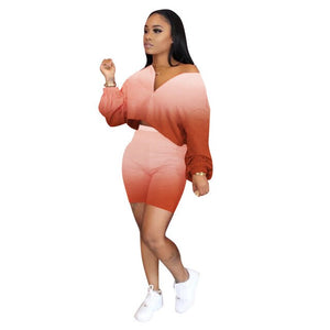 Casual 2 Piece Set Women Tracksuit Summer Outfits Loose Top Biker Shorts Sweat Suits Lounge Wear Two Piece Matching Sets