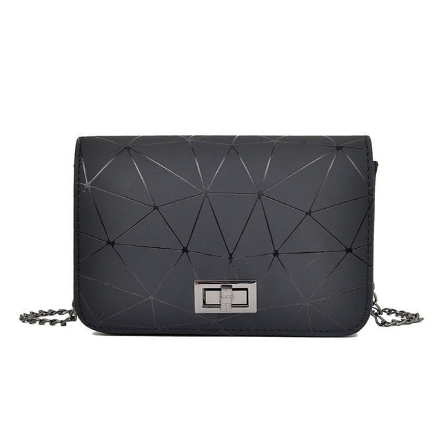 New Women Shoulder Quilted Handbag Chain Ladies Faux Leather Cross Body Bag