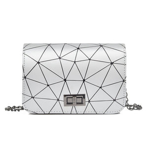 New Women Shoulder Quilted Handbag Chain Ladies Faux Leather Cross Body Bag