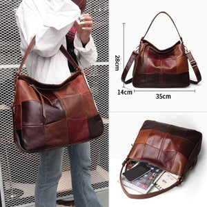 Cobbler Legend Women Bag Genuine Leather Ladies Bucket Shoulder Designer Band Large Crossbody For Female Retro Luxury Top-handle