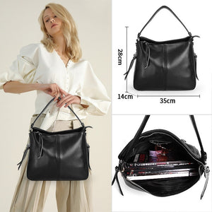 Cobbler Legend Women Bag Genuine Leather Ladies Bucket Shoulder Designer Band Large Crossbody For Female Retro Luxury Top-handle