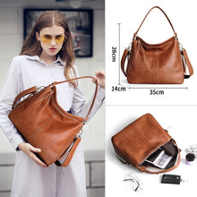 Load image into Gallery viewer, Cobbler Legend Women Bag Genuine Leather Ladies Bucket Shoulder Designer Band Large Crossbody For Female Retro Luxury Top-handle
