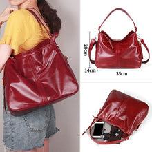 Load image into Gallery viewer, Cobbler Legend Women Bag Genuine Leather Ladies Bucket Shoulder Designer Band Large Crossbody For Female Retro Luxury Top-handle
