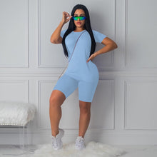 Load image into Gallery viewer, summer clothes for women two piece set cotton 2 piece set summer female sexy two pieces sets women&#39;s suits
