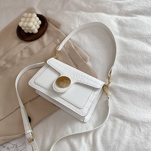 Stone Pattern Small PU Leather Crossbody Bags For Women 2020  Shoulder Handbags Female Travel Totes Lady Fashion Armpit Bag