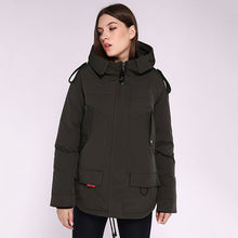 Load image into Gallery viewer, AORRYVLA 2020 New Womens Winter Jacket Hooded Windproof Military Coat Big Pocket Female Winter Clothing Casual Warm Woman Parkas
