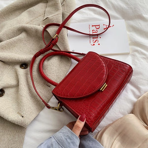 Stone Pattern PU Leather Crossbody Bags For Women 2020 Luxury Quality Shoulder Simple Bag Lady Designer Handbags Totes