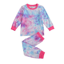 Load image into Gallery viewer, Autumn Children Kids Sleepwear Baby Pajamas Sets Baby Boys Tie-dye Print pyjamas Nightwear Girls Night Clothes Kids Clothing Set
